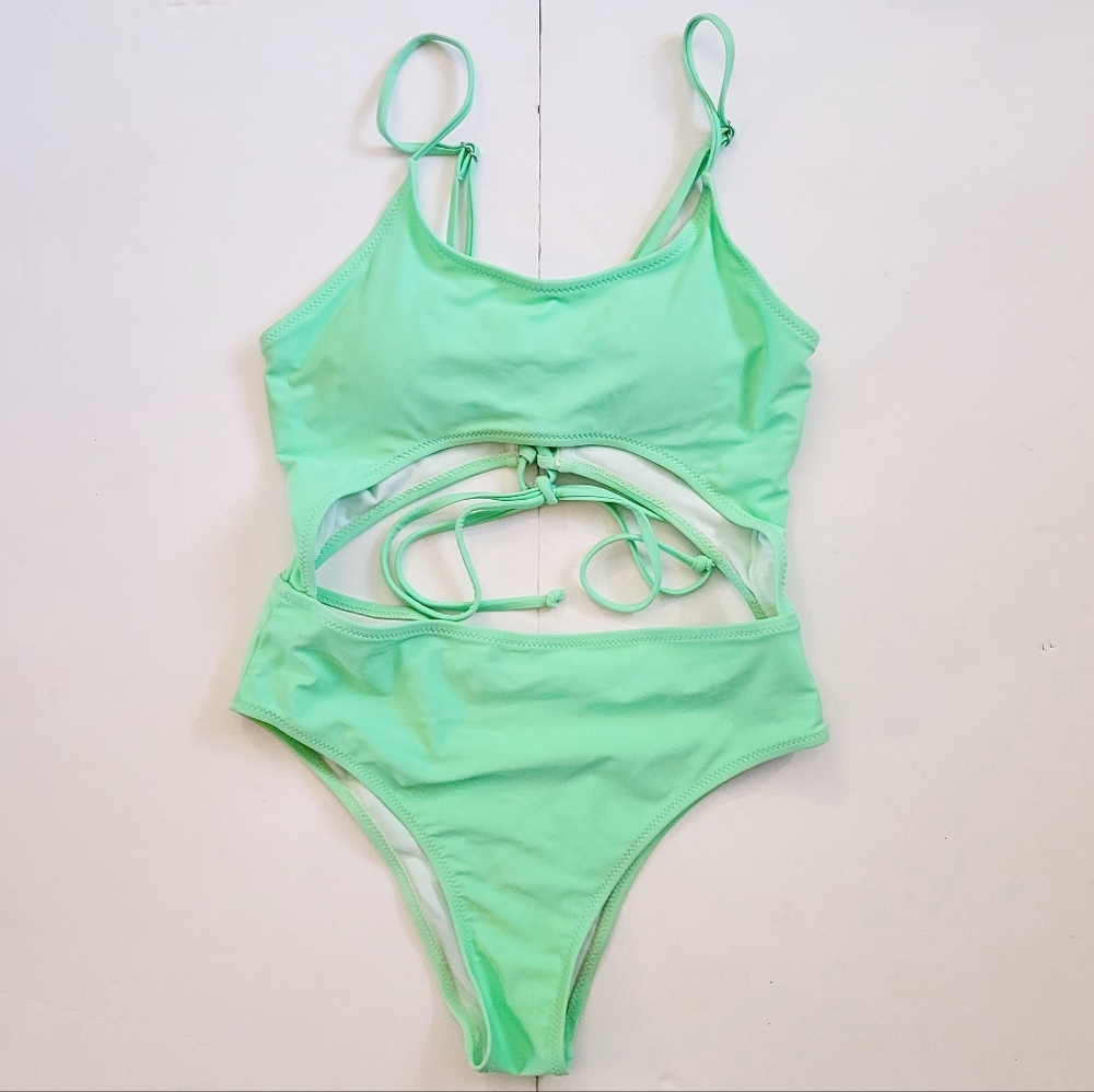 NWOT Green One Piece Swimsuit